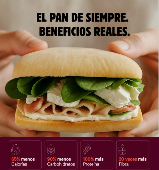 PAN CIABATTA | Proteico ; Low-Carb ; Sin Azúcar ; Apto Keto (4 unidades)