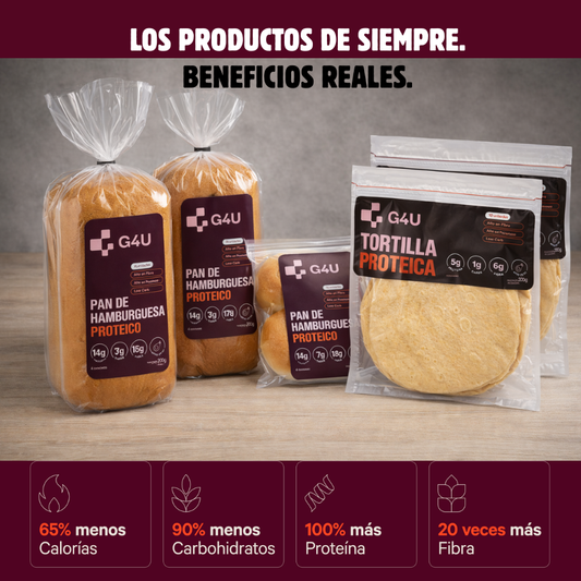 Pack G4U /Proteica ; Low-Carb ; Sin Azúcar ; Apto Keto